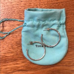 Tiffany & Co sterling silver hoop earrings